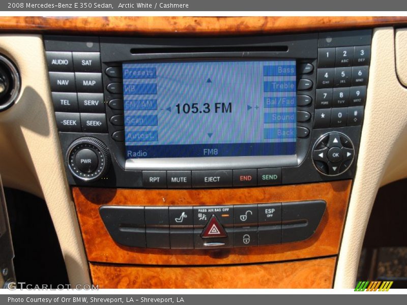 Arctic White / Cashmere 2008 Mercedes-Benz E 350 Sedan