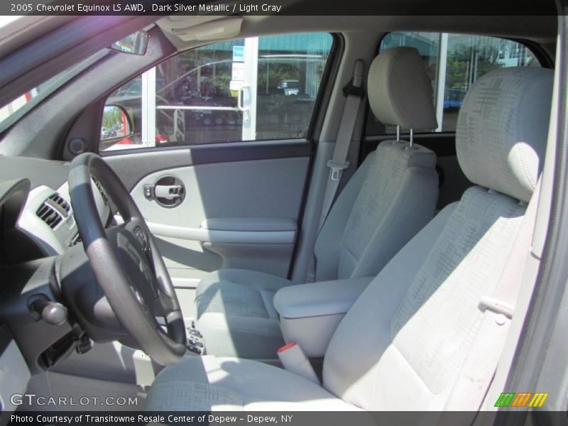 Dark Silver Metallic / Light Gray 2005 Chevrolet Equinox LS AWD