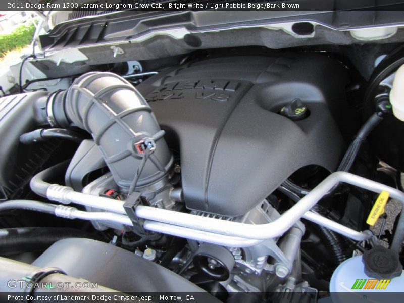 Bright White / Light Pebble Beige/Bark Brown 2011 Dodge Ram 1500 Laramie Longhorn Crew Cab