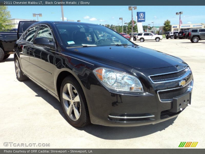 Black Granite Metallic / Ebony 2011 Chevrolet Malibu LT