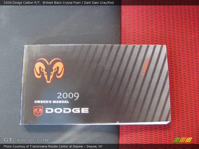 Brilliant Black Crystal Pearl / Dark Slate Gray/Red 2009 Dodge Caliber R/T