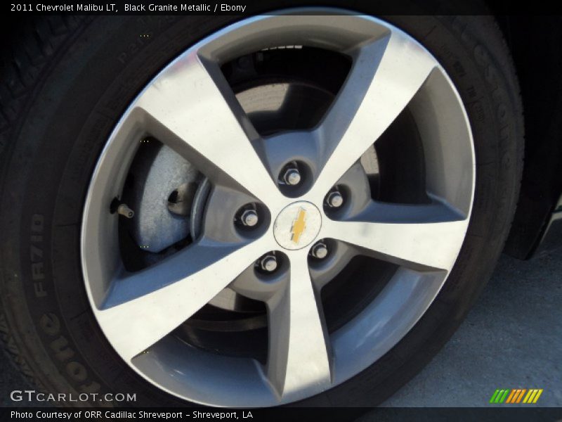 Black Granite Metallic / Ebony 2011 Chevrolet Malibu LT