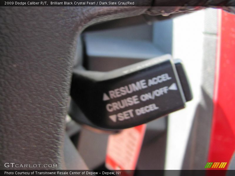 Brilliant Black Crystal Pearl / Dark Slate Gray/Red 2009 Dodge Caliber R/T