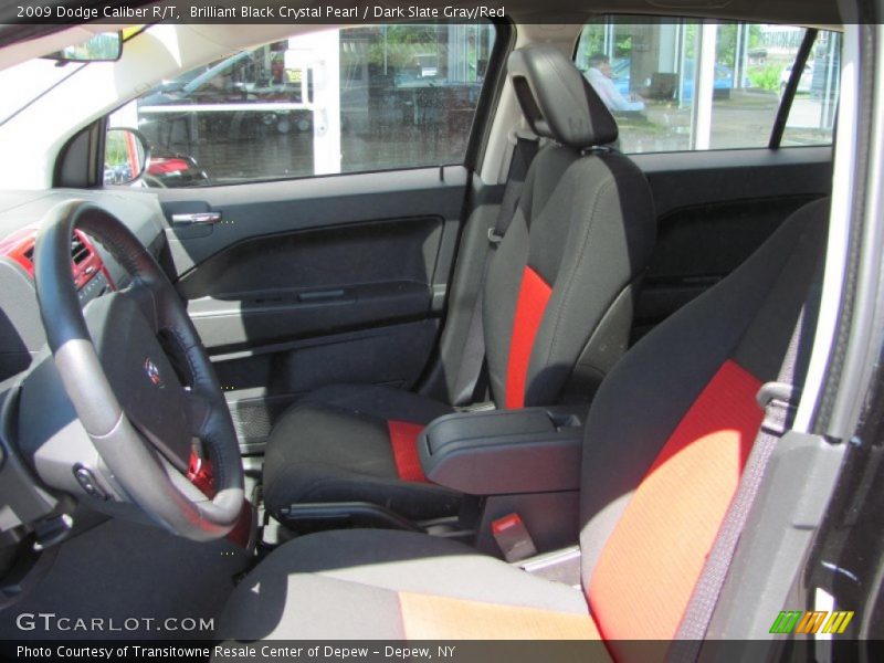 Brilliant Black Crystal Pearl / Dark Slate Gray/Red 2009 Dodge Caliber R/T