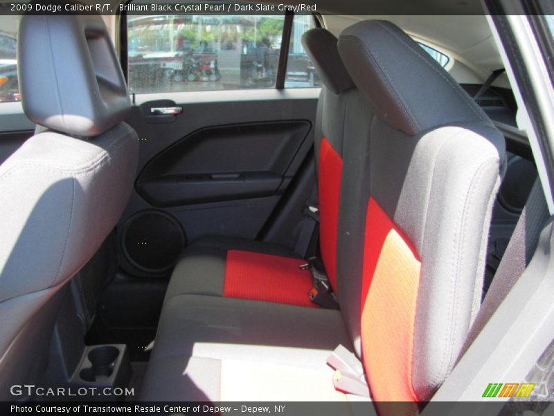 Brilliant Black Crystal Pearl / Dark Slate Gray/Red 2009 Dodge Caliber R/T