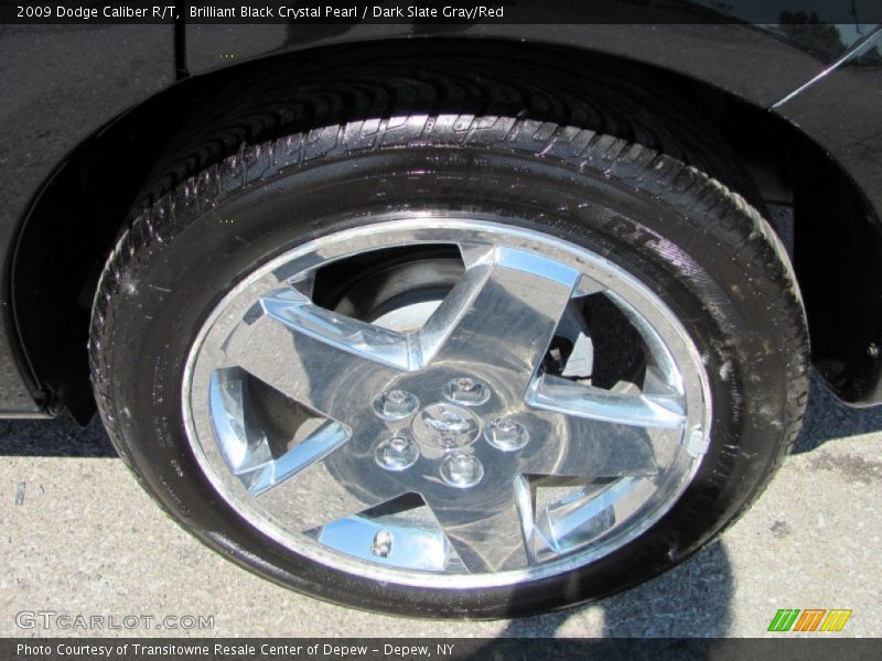 Brilliant Black Crystal Pearl / Dark Slate Gray/Red 2009 Dodge Caliber R/T