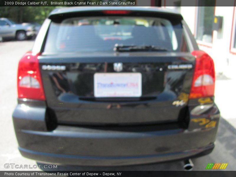 Brilliant Black Crystal Pearl / Dark Slate Gray/Red 2009 Dodge Caliber R/T