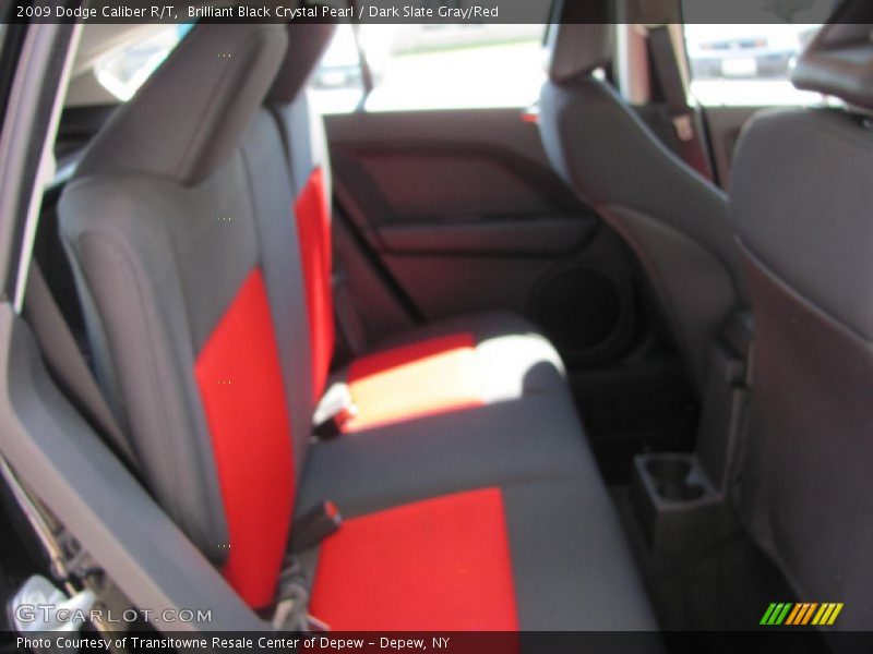 Brilliant Black Crystal Pearl / Dark Slate Gray/Red 2009 Dodge Caliber R/T