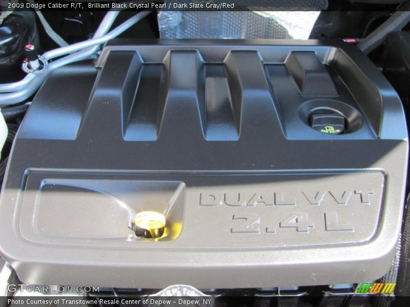 Brilliant Black Crystal Pearl / Dark Slate Gray/Red 2009 Dodge Caliber R/T