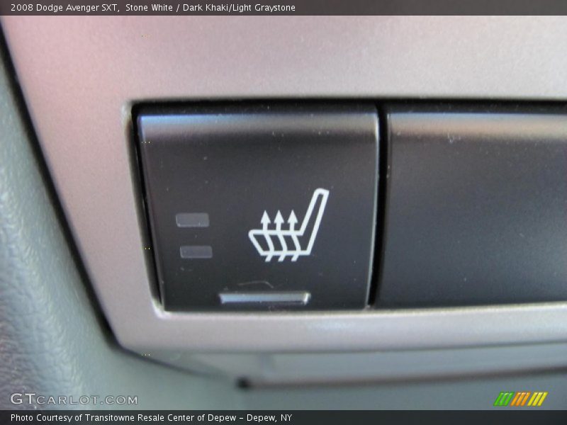 Stone White / Dark Khaki/Light Graystone 2008 Dodge Avenger SXT