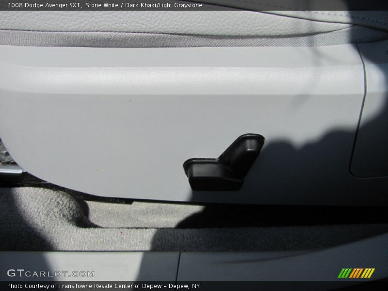 Stone White / Dark Khaki/Light Graystone 2008 Dodge Avenger SXT
