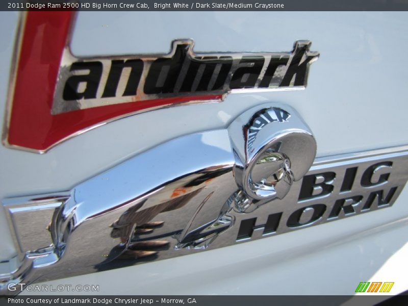 Bright White / Dark Slate/Medium Graystone 2011 Dodge Ram 2500 HD Big Horn Crew Cab