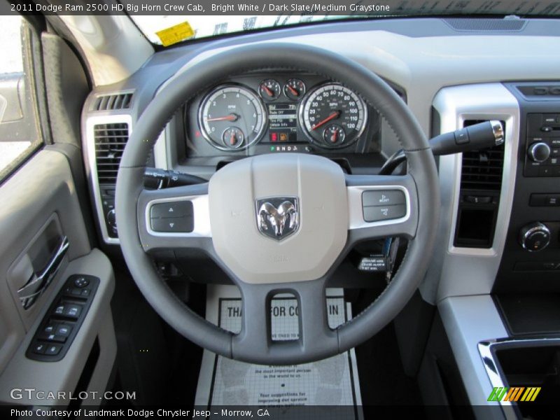 Bright White / Dark Slate/Medium Graystone 2011 Dodge Ram 2500 HD Big Horn Crew Cab