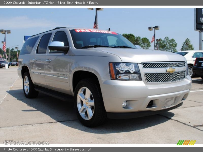 Silver Birch Metallic / Ebony 2009 Chevrolet Suburban LTZ 4x4