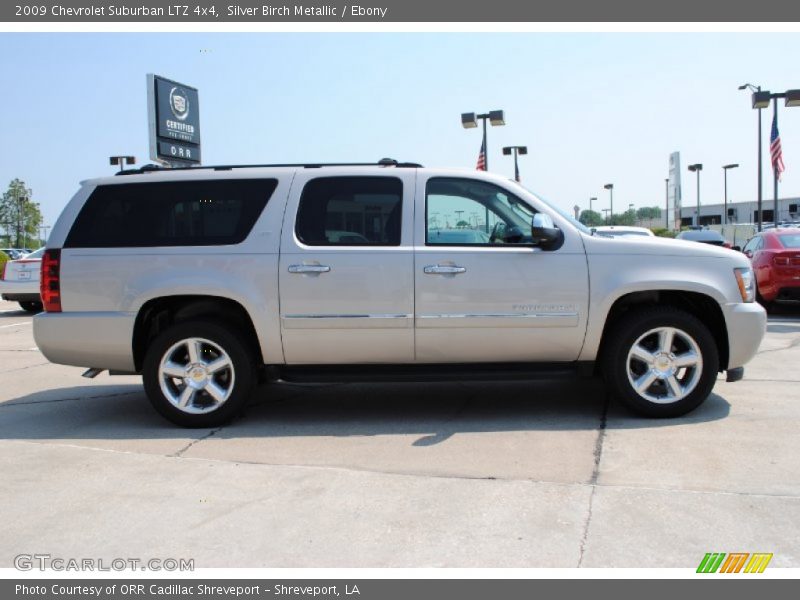 Silver Birch Metallic / Ebony 2009 Chevrolet Suburban LTZ 4x4