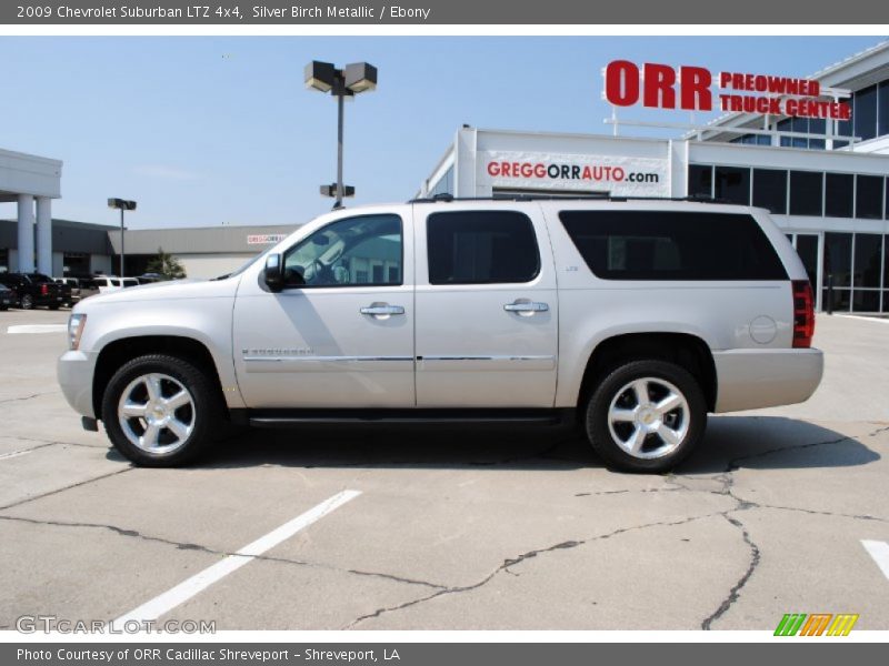 Silver Birch Metallic / Ebony 2009 Chevrolet Suburban LTZ 4x4