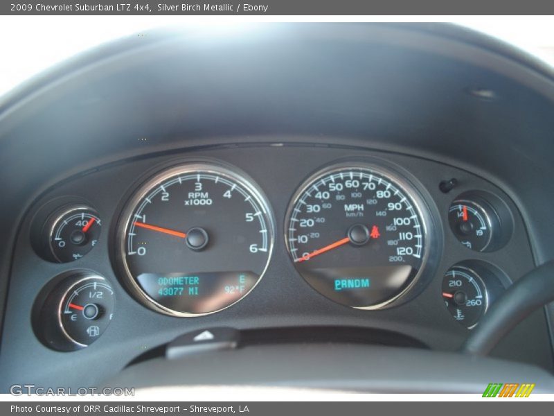 Silver Birch Metallic / Ebony 2009 Chevrolet Suburban LTZ 4x4