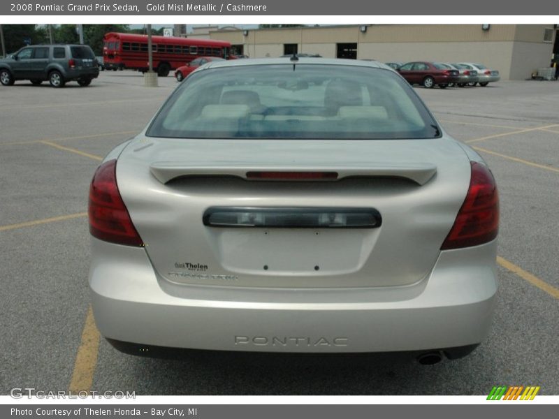 Gold Mist Metallic / Cashmere 2008 Pontiac Grand Prix Sedan