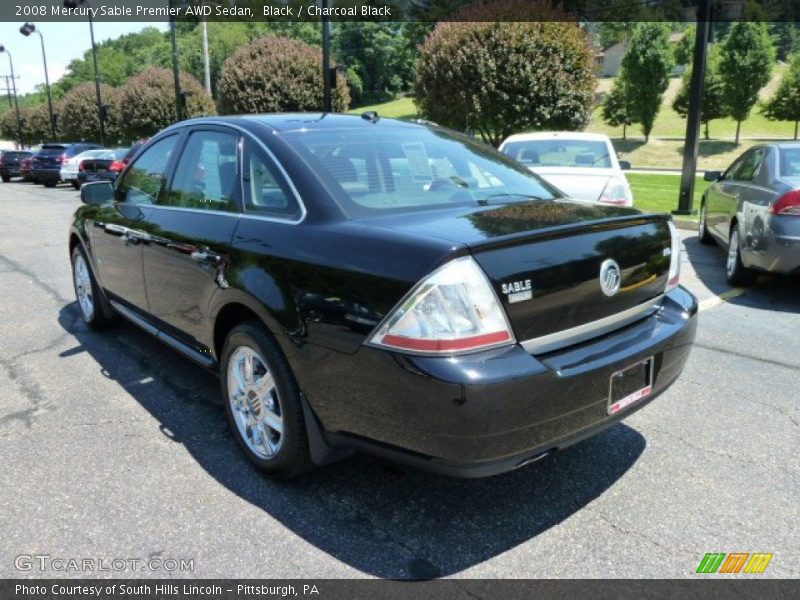 Black / Charcoal Black 2008 Mercury Sable Premier AWD Sedan