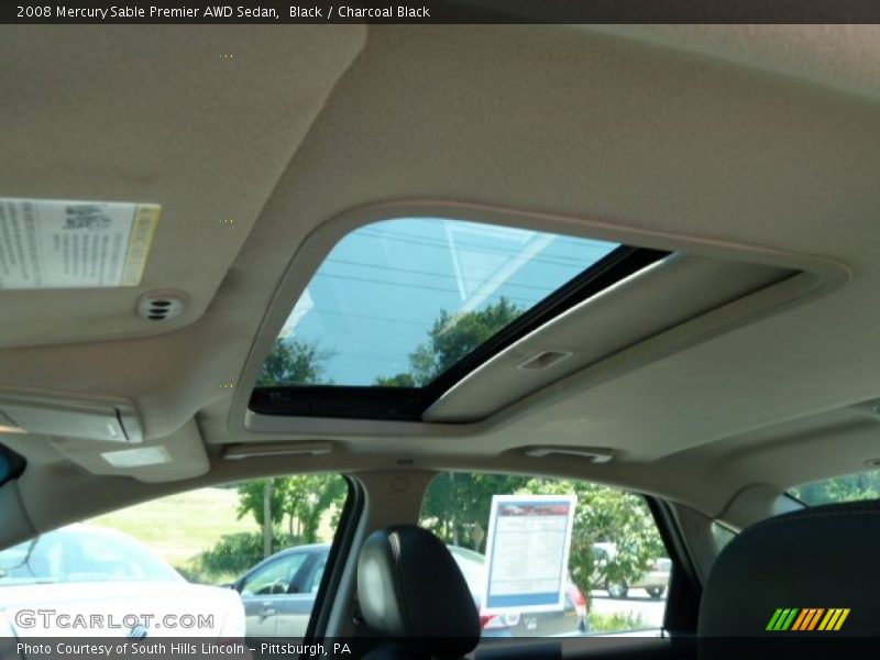 Black / Charcoal Black 2008 Mercury Sable Premier AWD Sedan