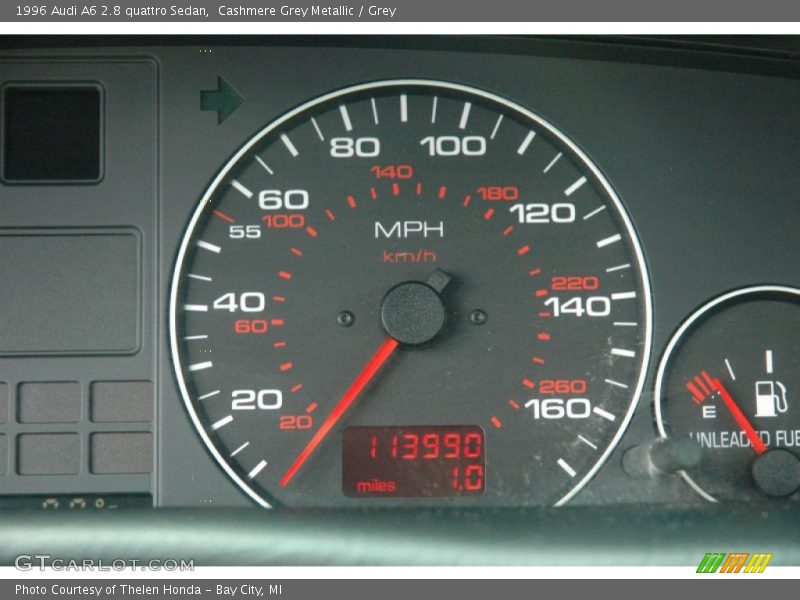 Cashmere Grey Metallic / Grey 1996 Audi A6 2.8 quattro Sedan