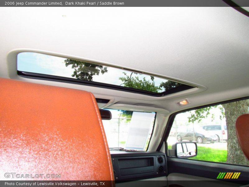 Dark Khaki Pearl / Saddle Brown 2006 Jeep Commander Limited