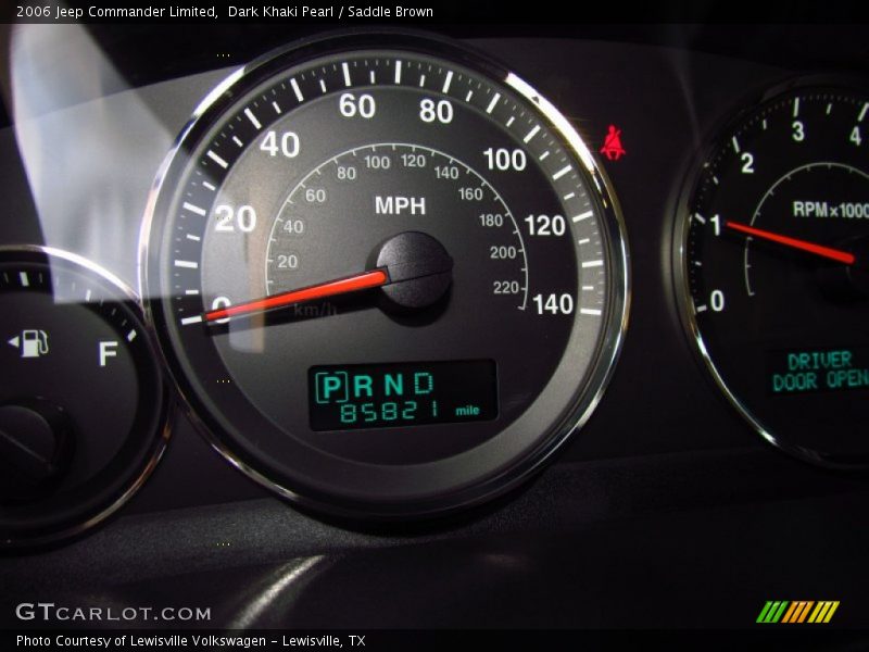 Dark Khaki Pearl / Saddle Brown 2006 Jeep Commander Limited