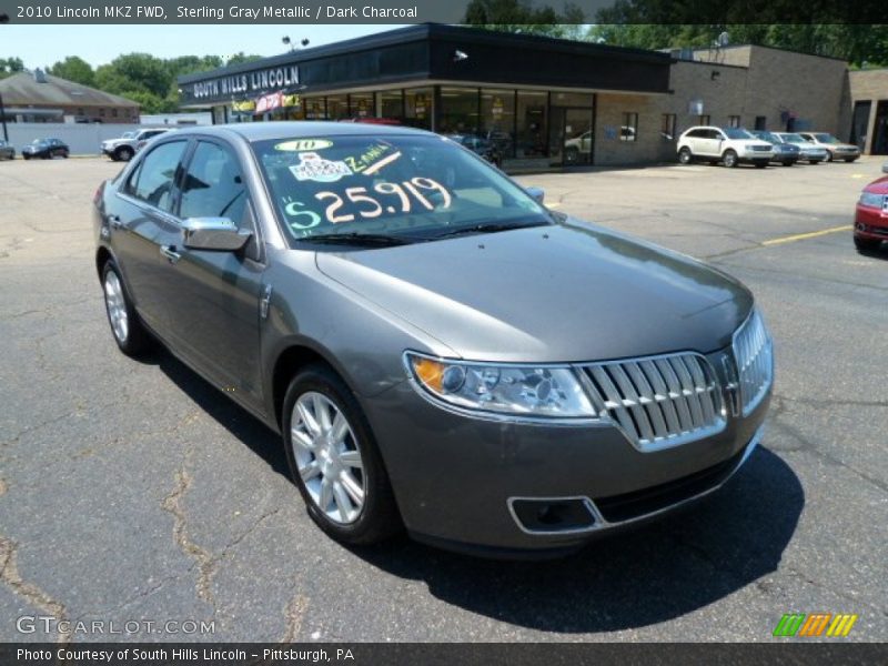 Sterling Gray Metallic / Dark Charcoal 2010 Lincoln MKZ FWD