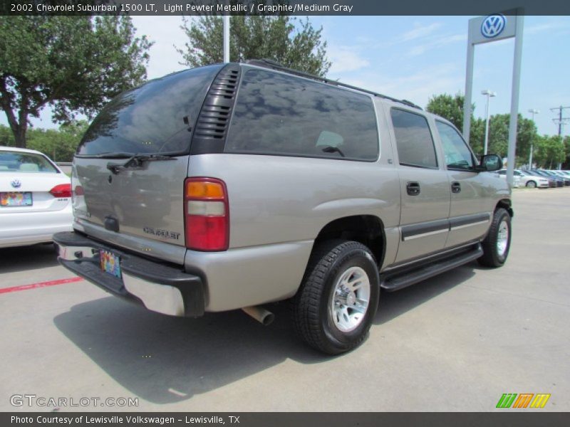 Light Pewter Metallic / Graphite/Medium Gray 2002 Chevrolet Suburban 1500 LT