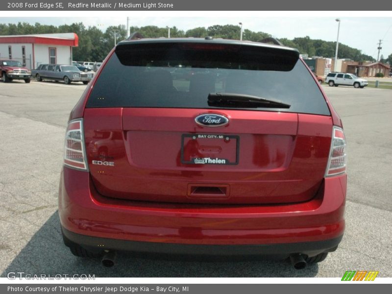 Redfire Metallic / Medium Light Stone 2008 Ford Edge SE