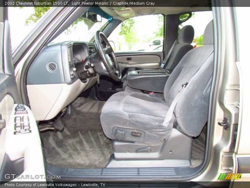 Light Pewter Metallic / Graphite/Medium Gray 2002 Chevrolet Suburban 1500 LT