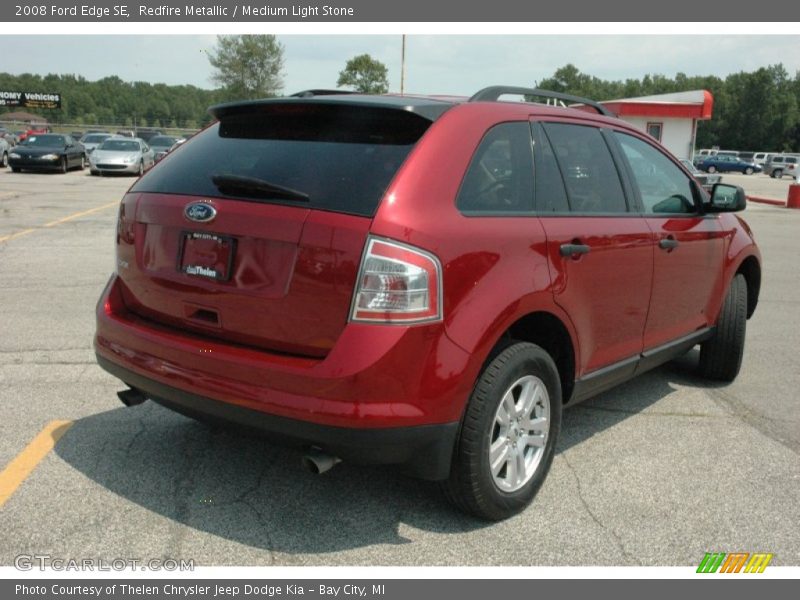 Redfire Metallic / Medium Light Stone 2008 Ford Edge SE