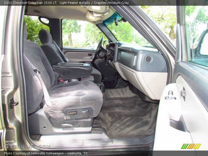 Light Pewter Metallic / Graphite/Medium Gray 2002 Chevrolet Suburban 1500 LT