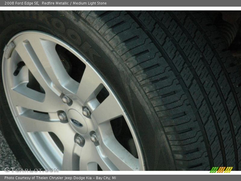 Redfire Metallic / Medium Light Stone 2008 Ford Edge SE
