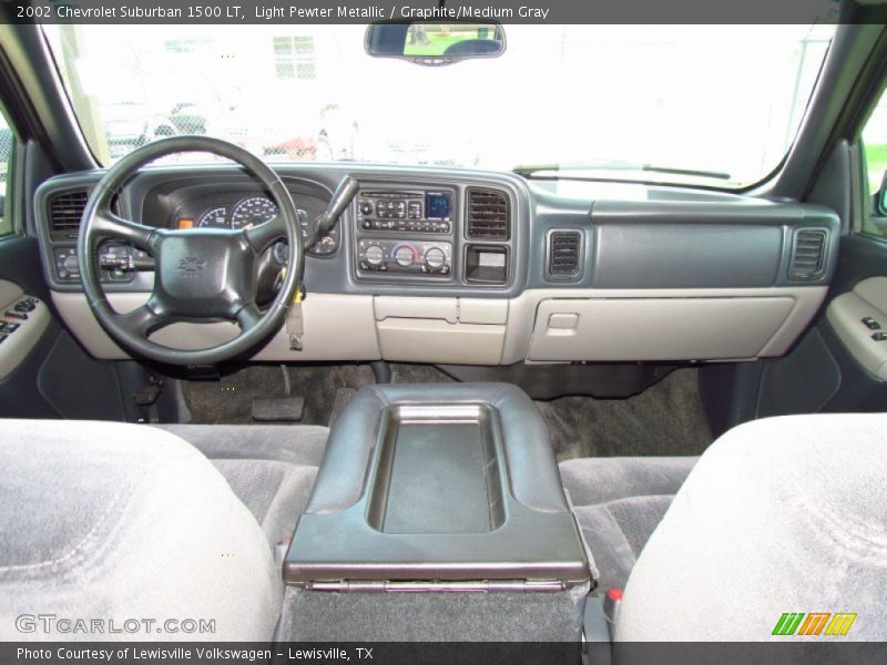 Light Pewter Metallic / Graphite/Medium Gray 2002 Chevrolet Suburban 1500 LT