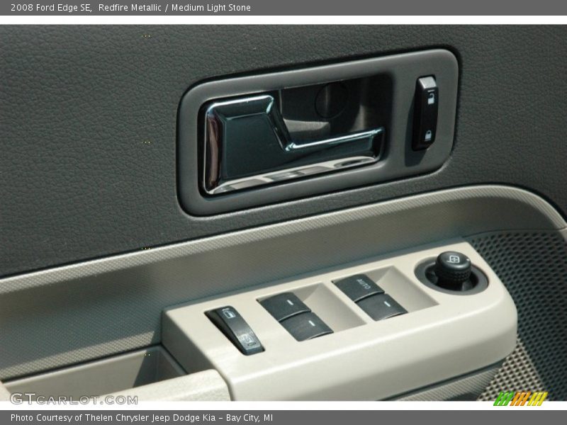 Redfire Metallic / Medium Light Stone 2008 Ford Edge SE