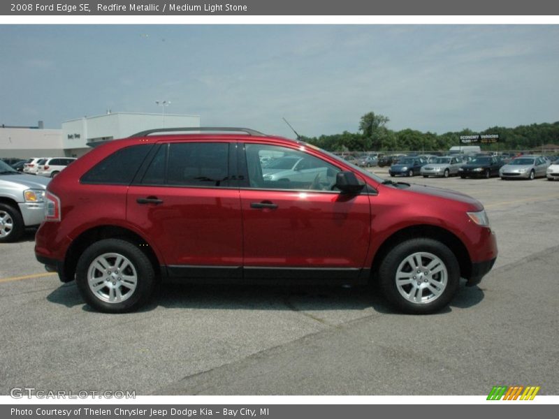 Redfire Metallic / Medium Light Stone 2008 Ford Edge SE