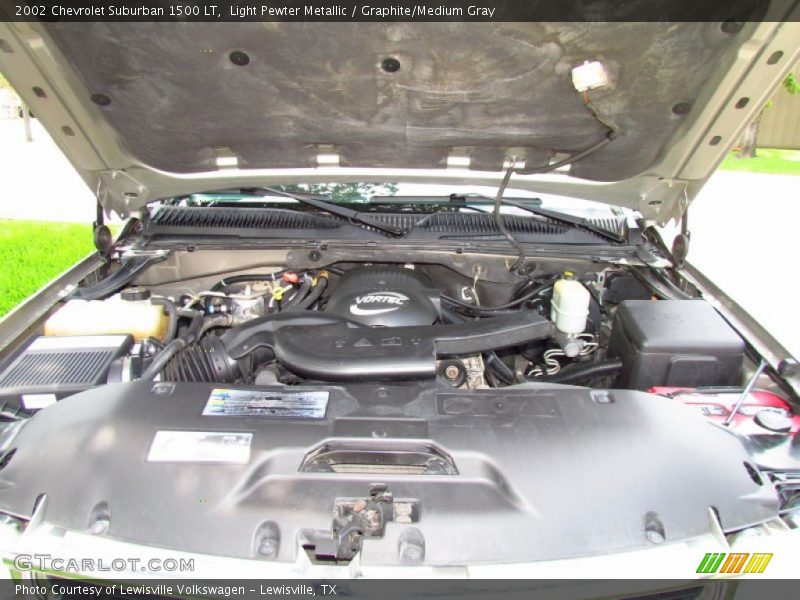Light Pewter Metallic / Graphite/Medium Gray 2002 Chevrolet Suburban 1500 LT
