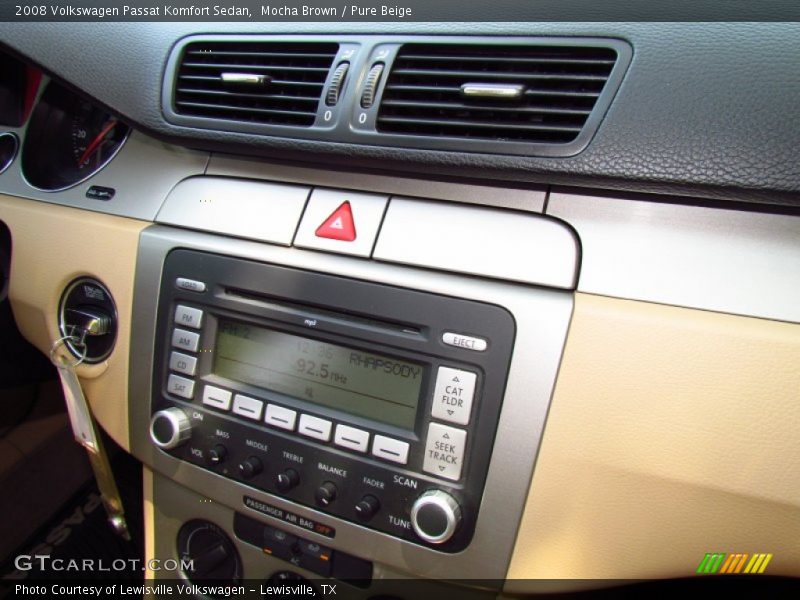 Mocha Brown / Pure Beige 2008 Volkswagen Passat Komfort Sedan