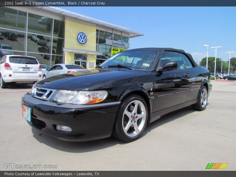 Black / Charcoal Gray 2002 Saab 9-3 Viggen Convertible
