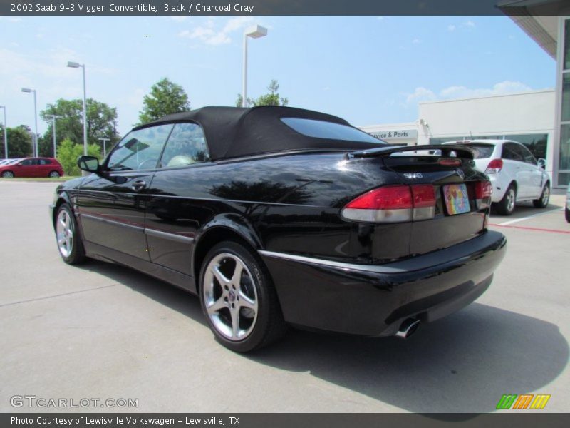 Black / Charcoal Gray 2002 Saab 9-3 Viggen Convertible