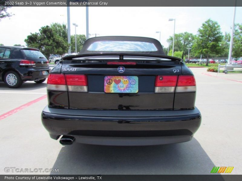 Black / Charcoal Gray 2002 Saab 9-3 Viggen Convertible