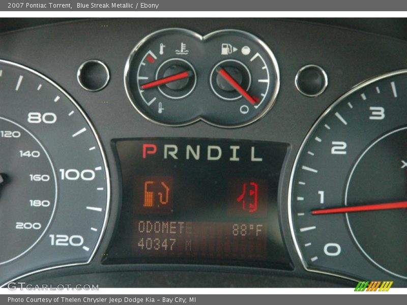 Blue Streak Metallic / Ebony 2007 Pontiac Torrent