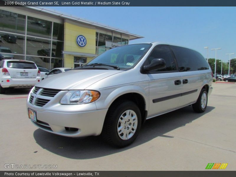 Linen Gold Metallic / Medium Slate Gray 2006 Dodge Grand Caravan SE
