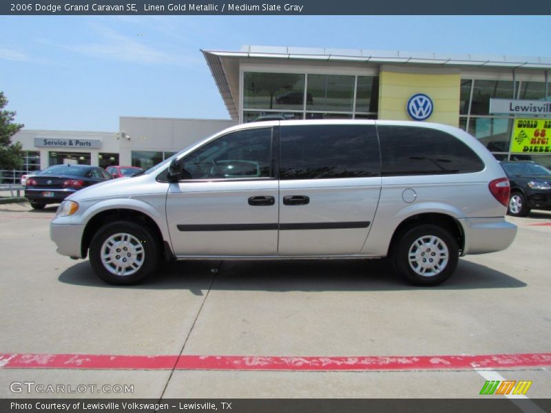 Linen Gold Metallic / Medium Slate Gray 2006 Dodge Grand Caravan SE