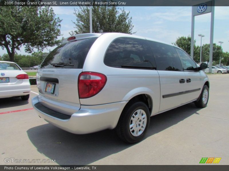 Linen Gold Metallic / Medium Slate Gray 2006 Dodge Grand Caravan SE