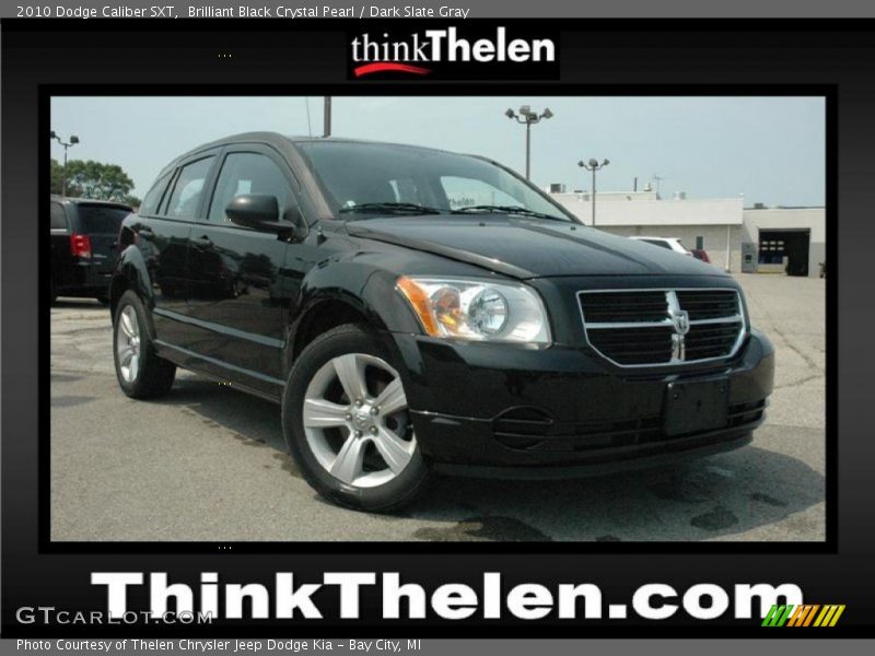 Brilliant Black Crystal Pearl / Dark Slate Gray 2010 Dodge Caliber SXT