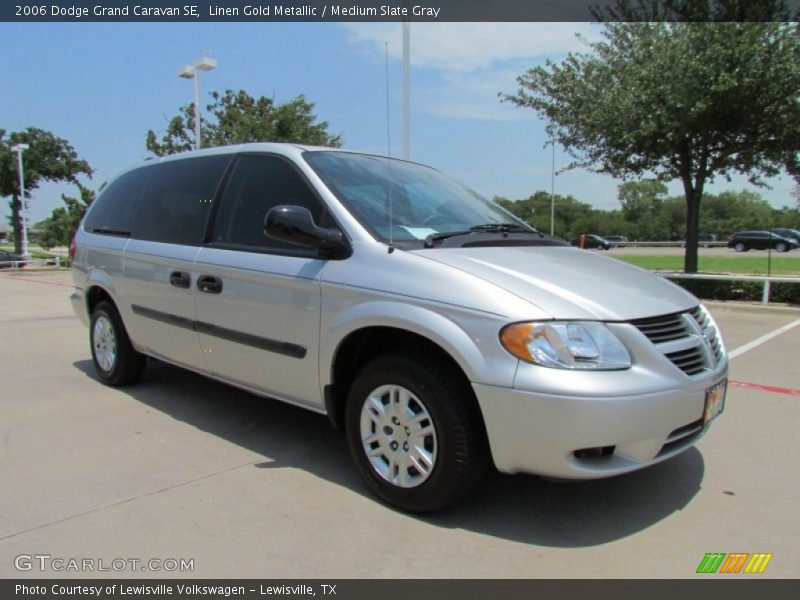 Linen Gold Metallic / Medium Slate Gray 2006 Dodge Grand Caravan SE