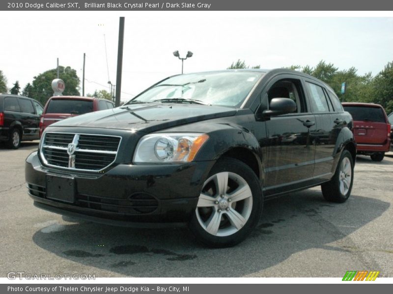 Brilliant Black Crystal Pearl / Dark Slate Gray 2010 Dodge Caliber SXT