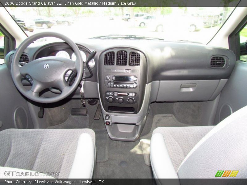 Linen Gold Metallic / Medium Slate Gray 2006 Dodge Grand Caravan SE